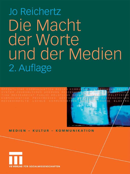 Title details for Die Macht der Worte und der Medien by Jo Reichertz - Available